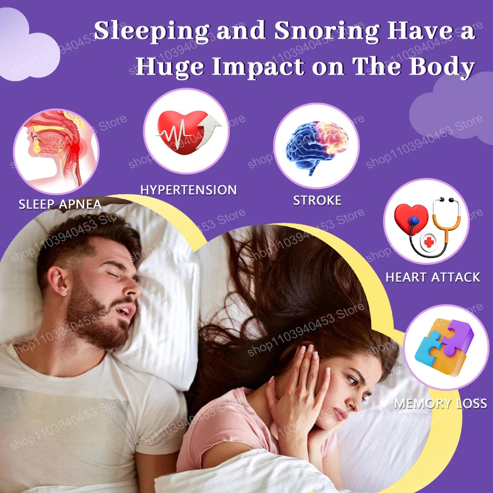 Ruban Buccal Anti-Ronflement – Améliore le Sommeil, Réduit le Ronflement & Favorise la Respiration Nasale