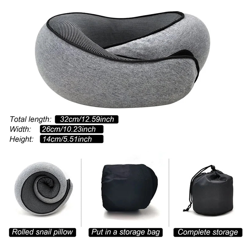Oreiller de Voyage U-Shape Mémoire de Forme – Confort Cervical Portable & Soutien Ergonomique