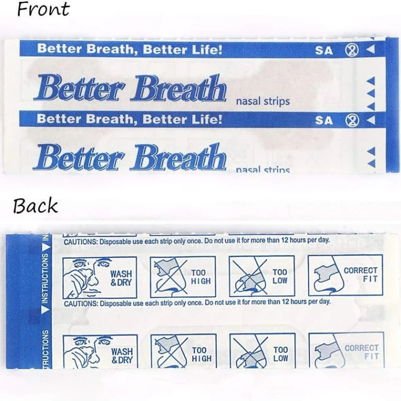 Bandes Nasales Anti-Ronflement – Respiration Améliorée & Sommeil Réparateur