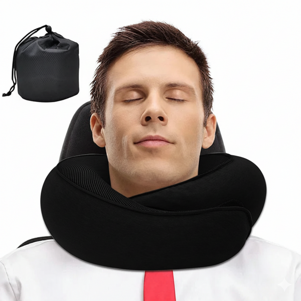 Oreiller de Voyage U-Shape Mémoire de Forme – Confort Cervical Portable & Soutien Ergonomique