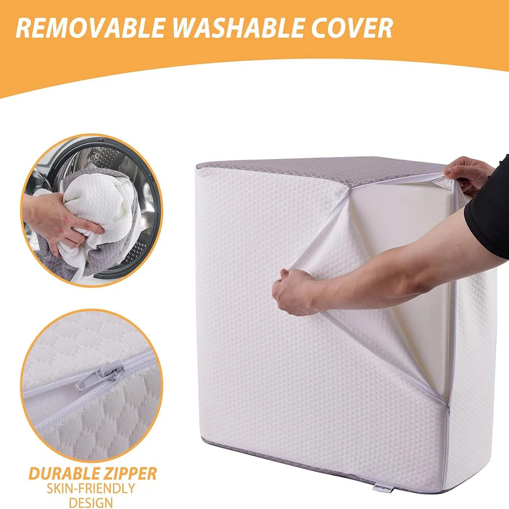 Oreiller Élévateur de Jambes en Mousse à Mémoire de Forme – Repos, Circulation & Soulagement des Douleurs
