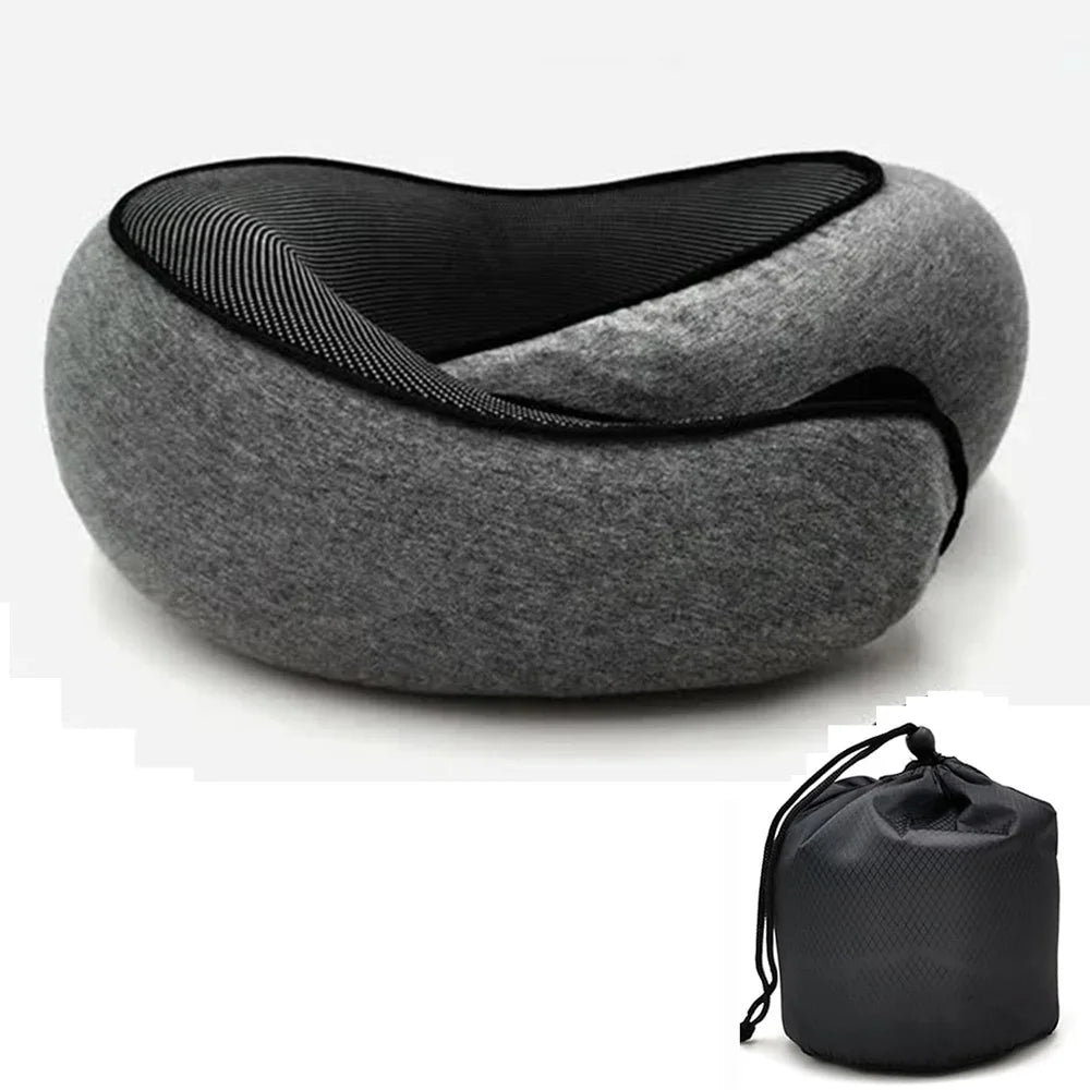 Oreiller de Voyage U-Shape Mémoire de Forme – Confort Cervical Portable & Soutien Ergonomique