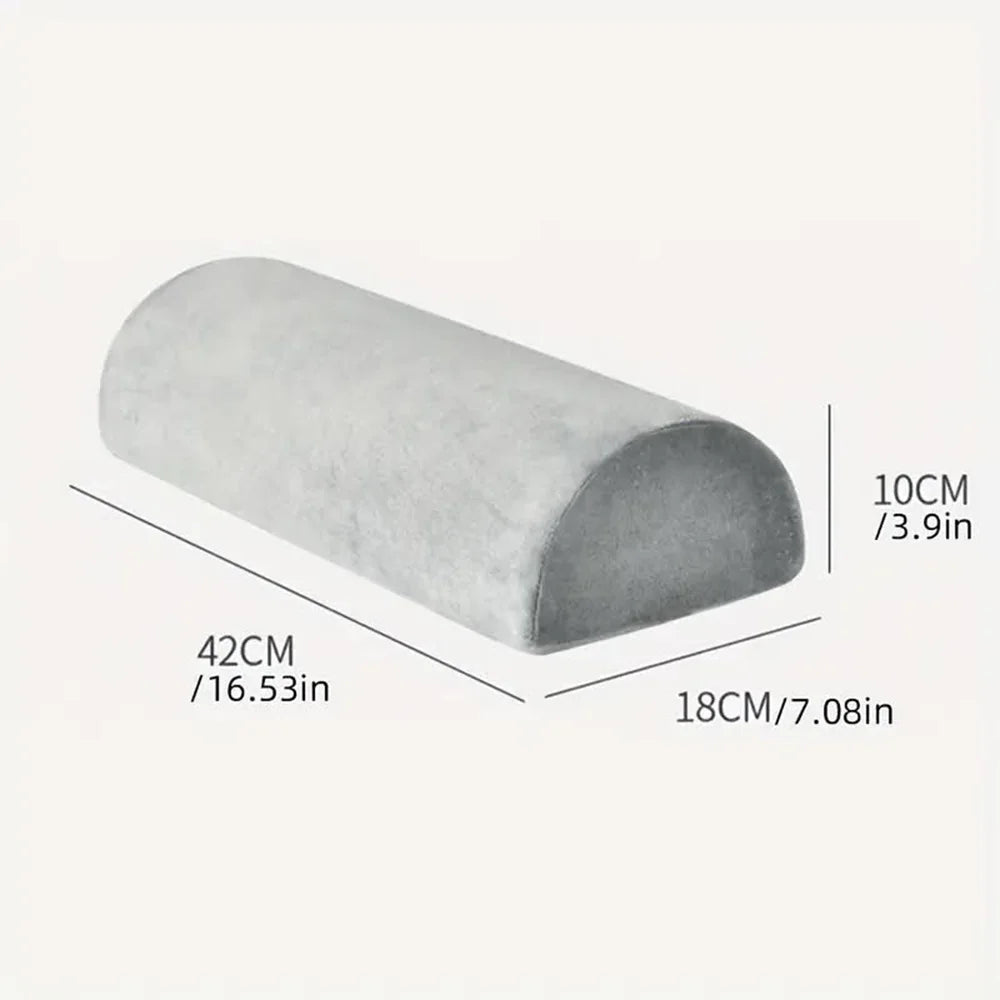 Oreiller Demi-Lune en Mousse Mémoire – Soulagement Cervical, Genoux & Dos | Confort Ergonomique Maison & Voyage