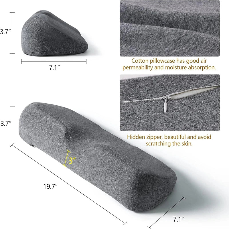 Oreiller Cervical Ergonomique Mémoire de Forme – Soulagement des Douleurs Cervicales & Sommeil Réparateur