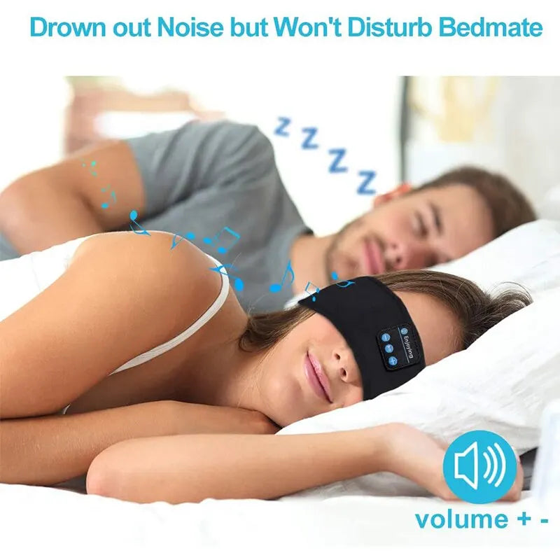 Masque Bluetooth de Sommeil – Confort, Obscurité Totale & Musique Relaxante pour un Repos Profond