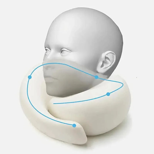 Oreiller de Voyage U-Shape Mémoire de Forme – Confort Cervical Portable & Soutien Ergonomique