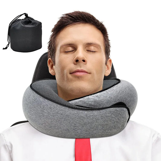 Oreiller de Voyage U-Shape Mémoire de Forme – Confort Cervical Portable & Soutien Ergonomique