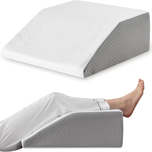 Oreiller Élévateur de Jambes en Mousse à Mémoire de Forme – Repos, Circulation & Soulagement des Douleurs