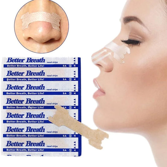 Bandes Nasales Anti-Ronflement  – Respiration Améliorée & Sommeil Réparateur