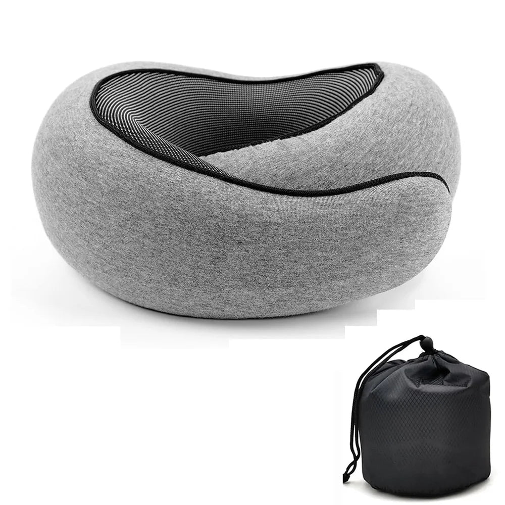 Oreiller de Voyage U-Shape Mémoire de Forme – Confort Cervical Portable & Soutien Ergonomique