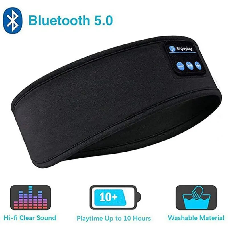 Masque Bluetooth de Sommeil – Confort, Obscurité Totale & Musique Relaxante pour un Repos Profond