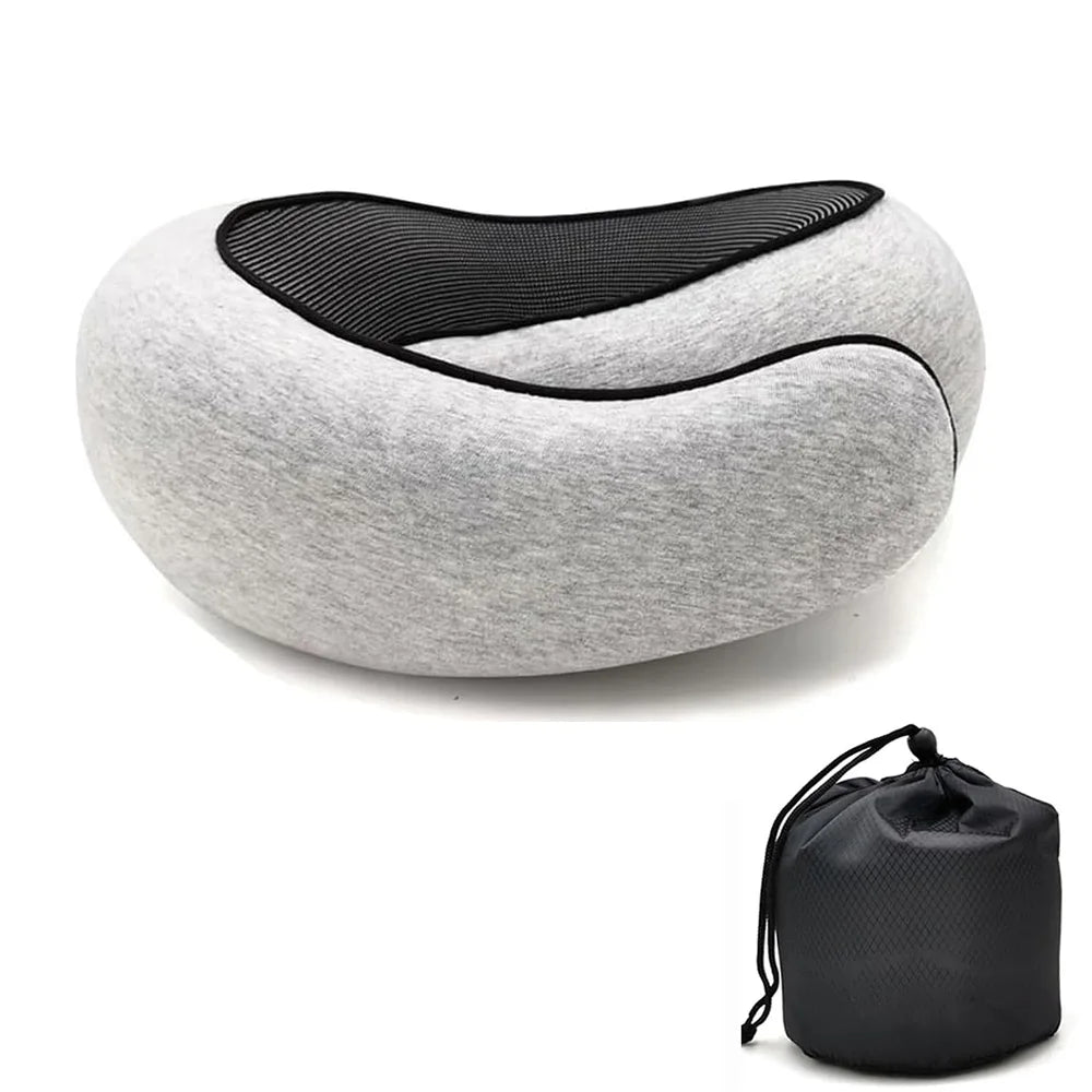 Oreiller de Voyage U-Shape Mémoire de Forme – Confort Cervical Portable & Soutien Ergonomique